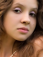 Naked teen posing